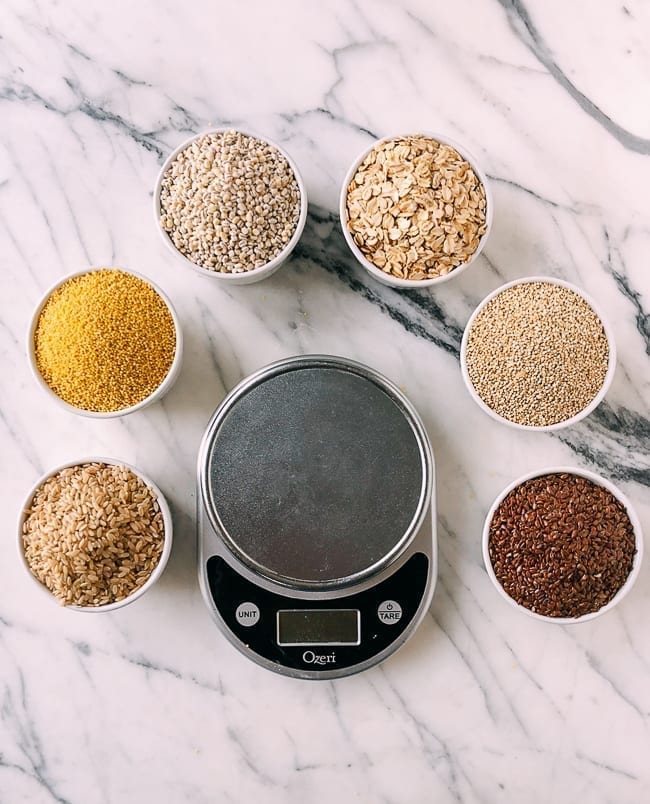 1 cup each of six different grains around digital scale, jcghk.dfhdjkvfj.cf