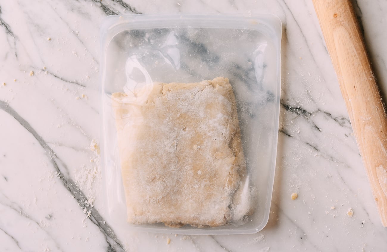 Laminated dough in reusable silicone bag