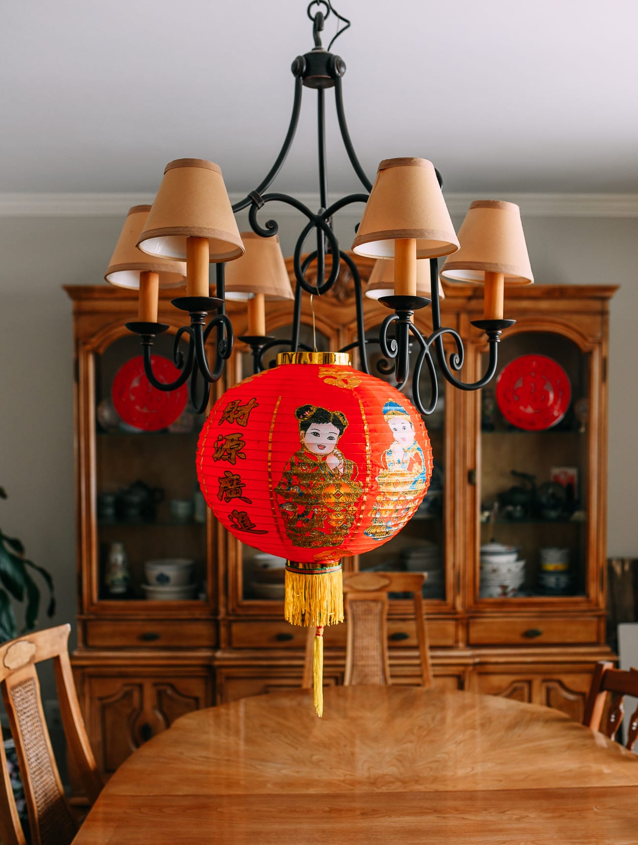 Chinese Lantern in dining room