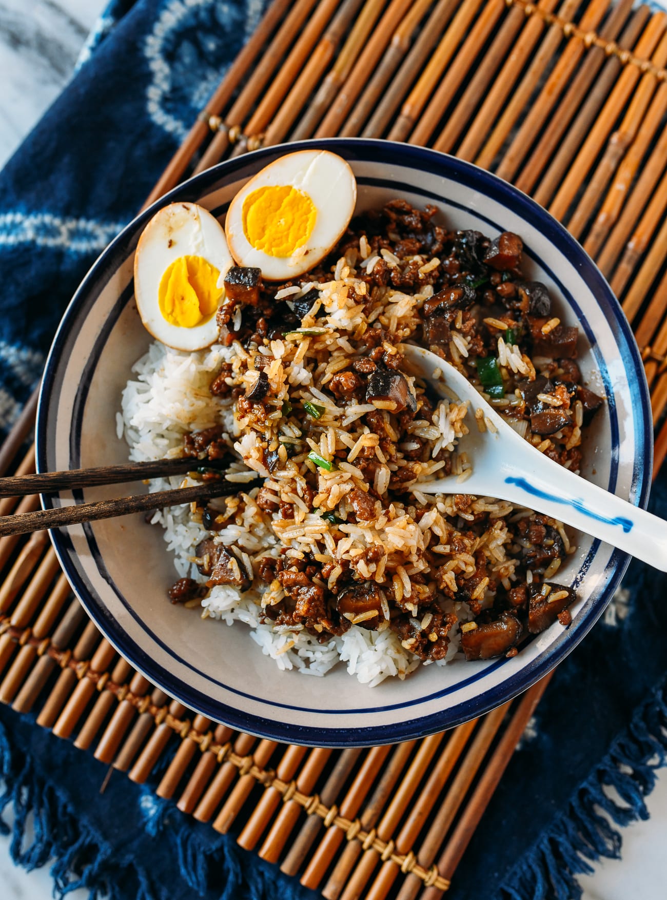 Chinese Braised Pork Meat Sauce with Rice