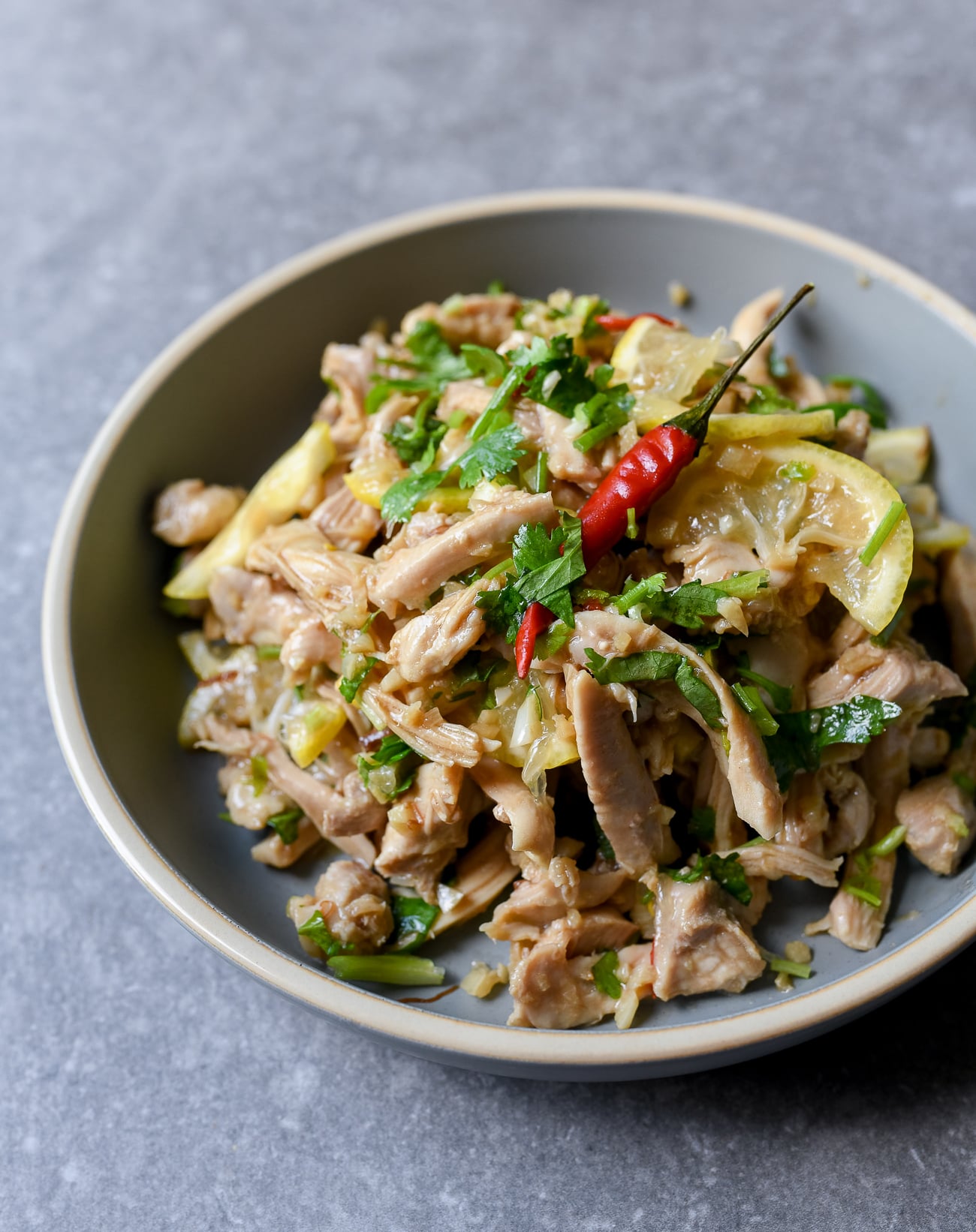 Asian Chicken Salad with Lemon