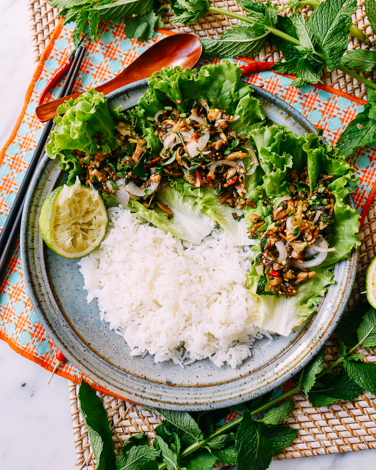 Mushroom Larb