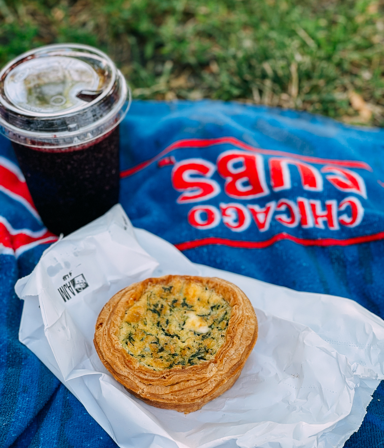 Quiche and Blueberry Smoothie in Chicago