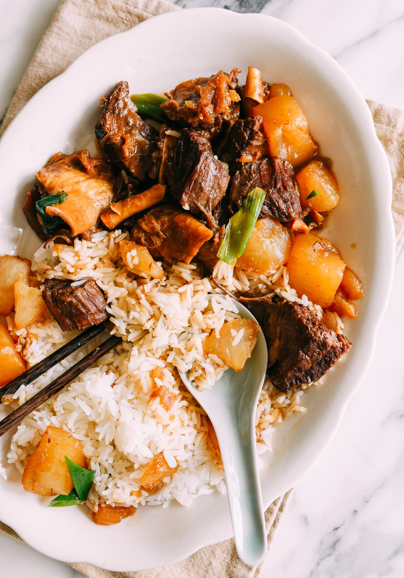 Chinese Braised Beef Stew with Daikon