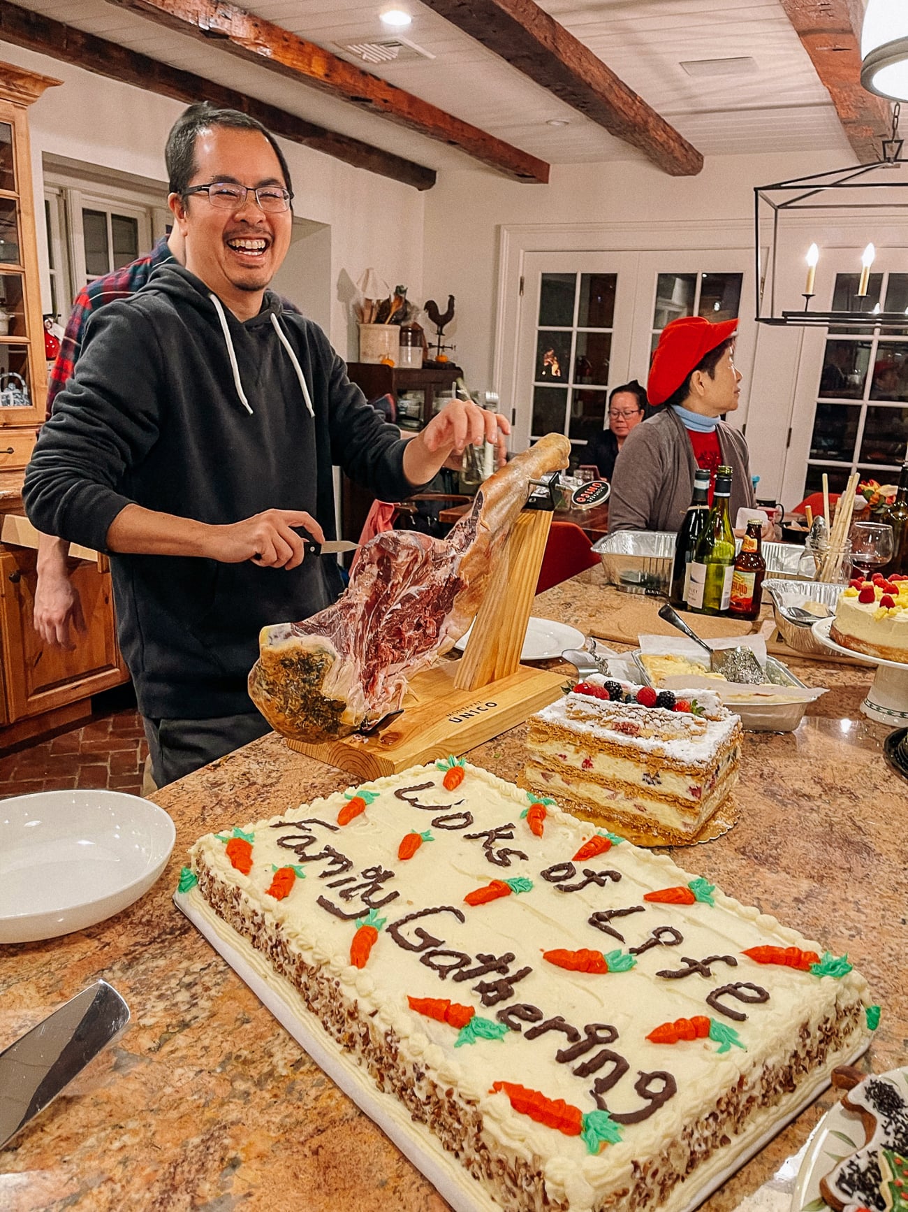 Eddie Slicing Ham