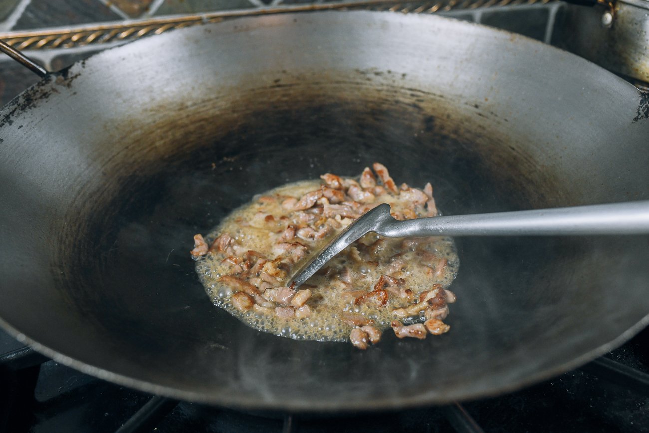 sauce mixture in pork