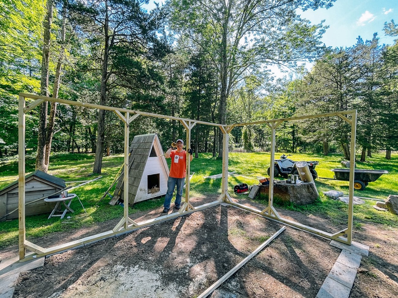 framing duck run