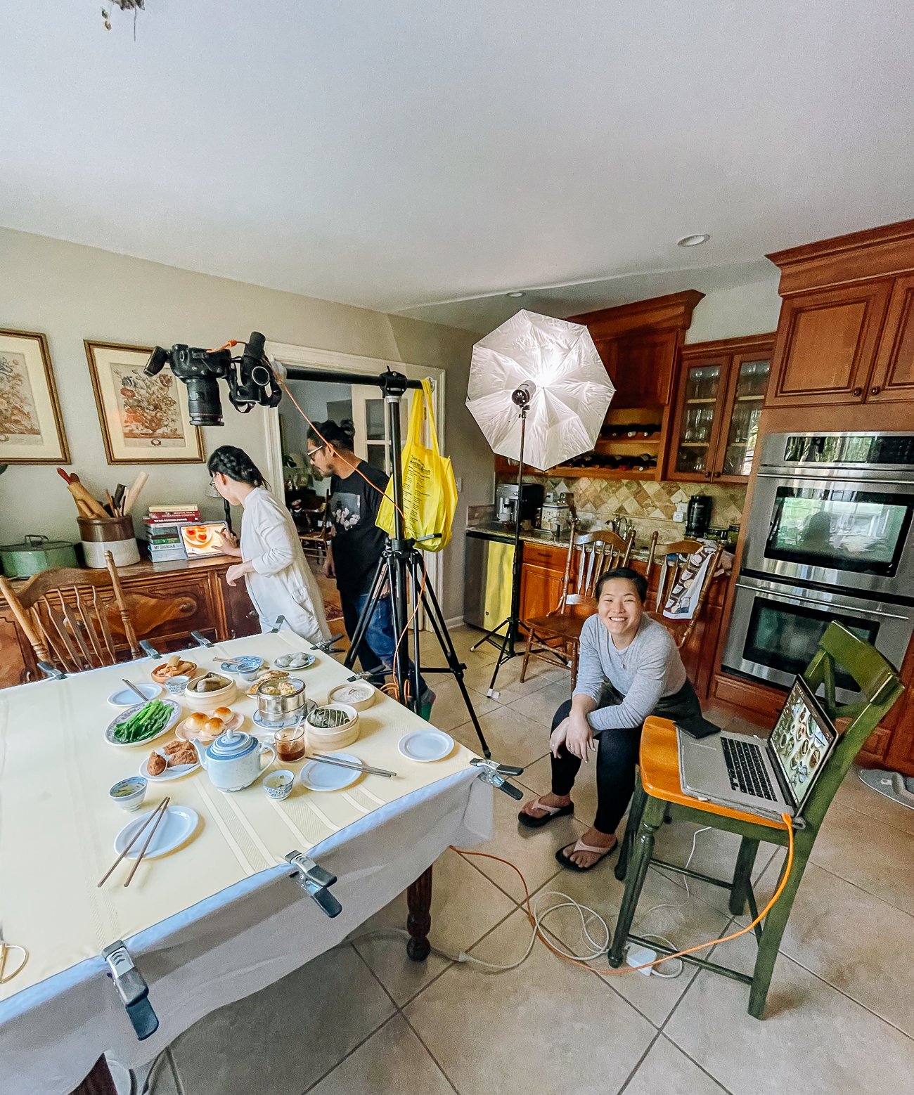 The Woks of Life cookbook photo shoot