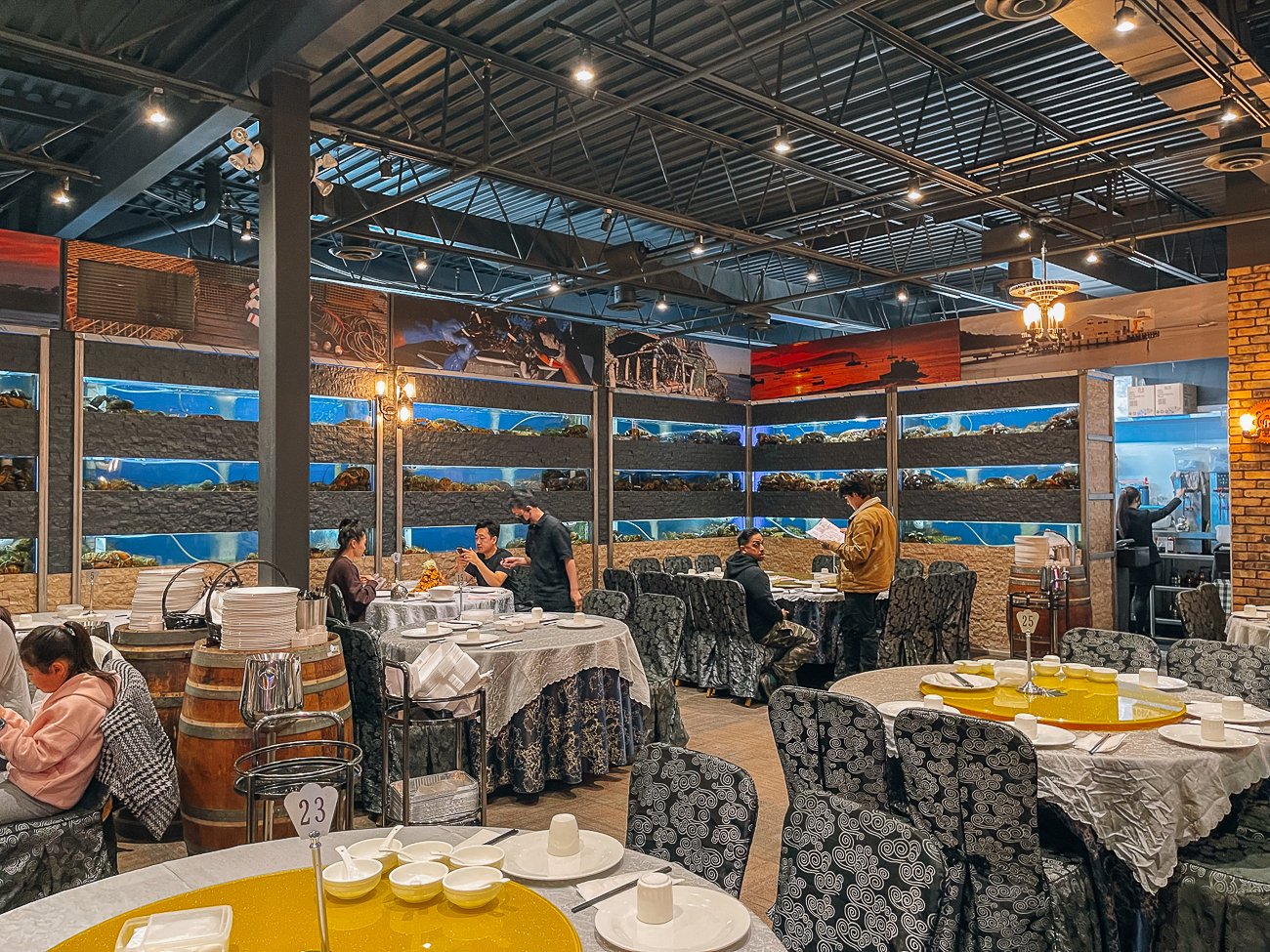 Interior of Fishman's Lobster Clubhouse