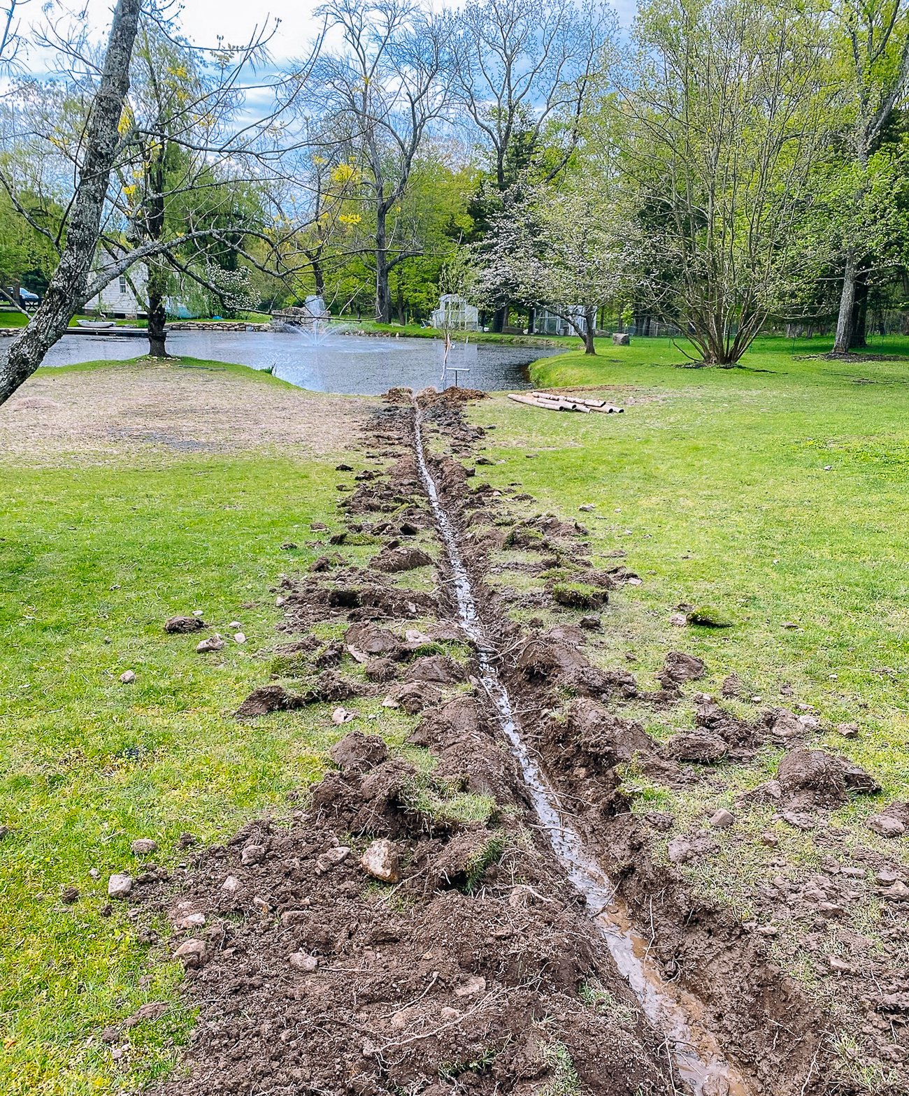 drainage ditch