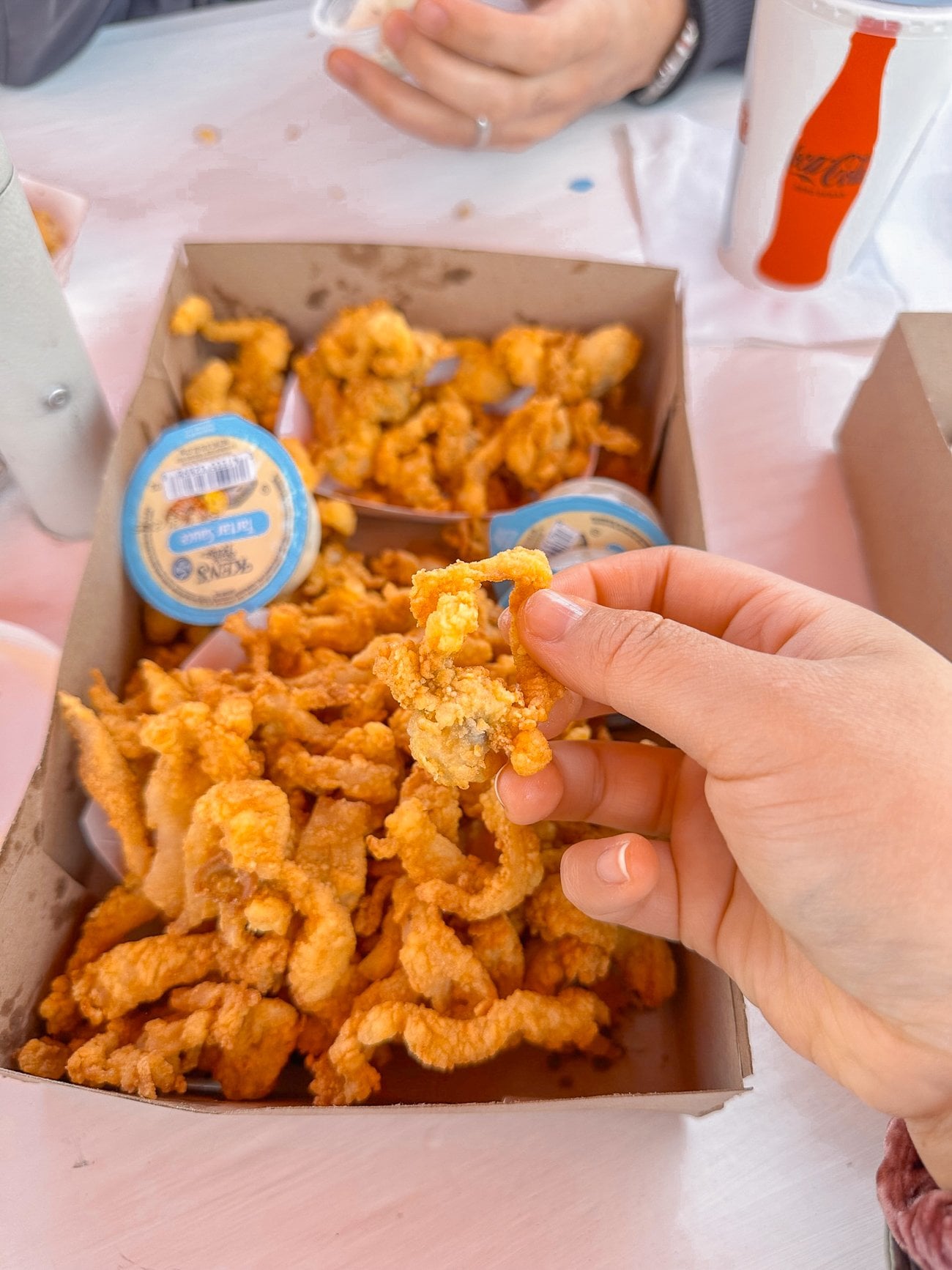 Fried whole belly clam