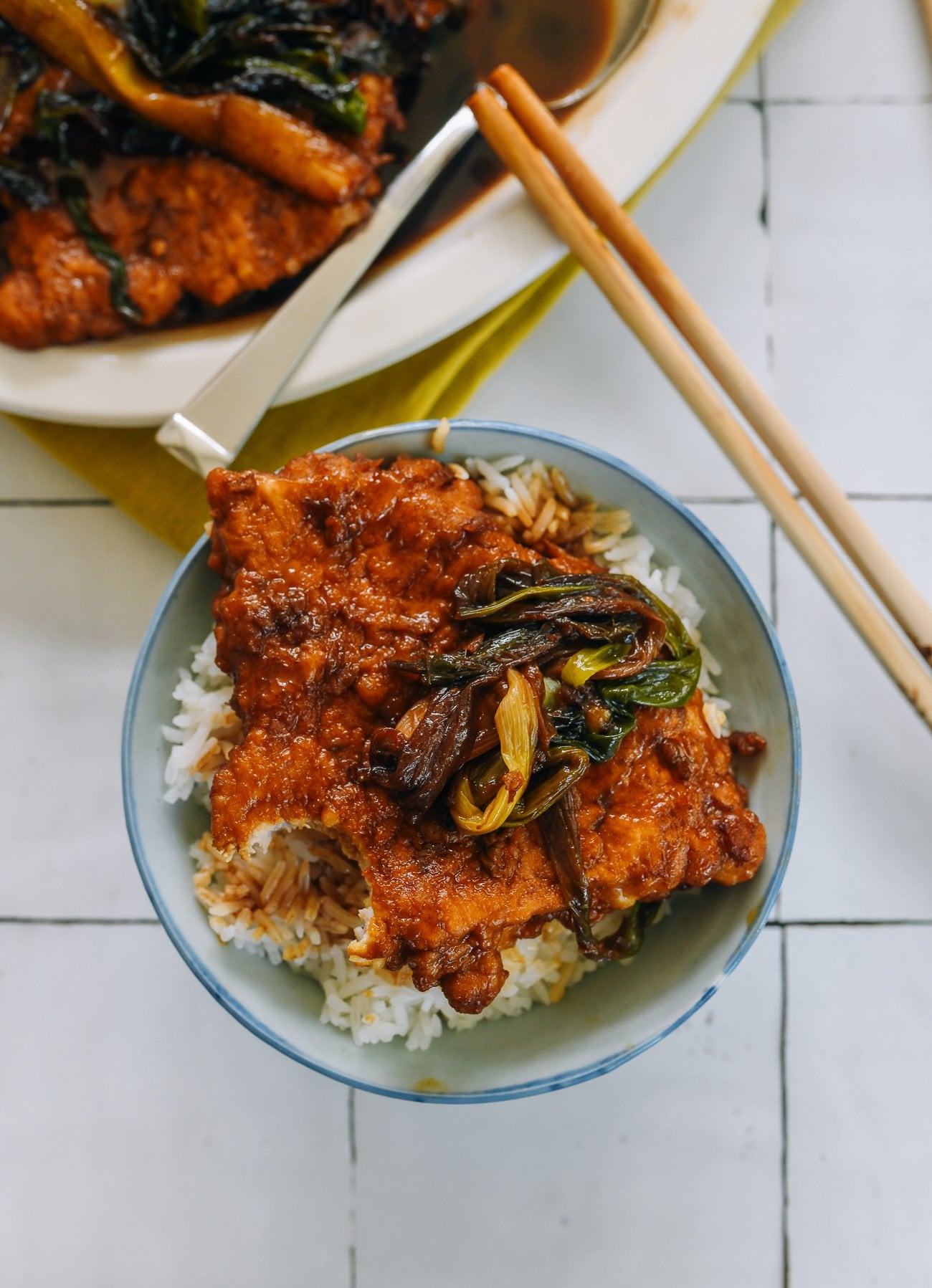 Braised Pork Chops, Shanghai-style (葱烤排骨)