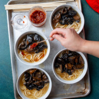Mushroom Noodle Soup