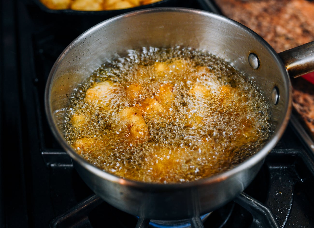 re-frying chicken pieces