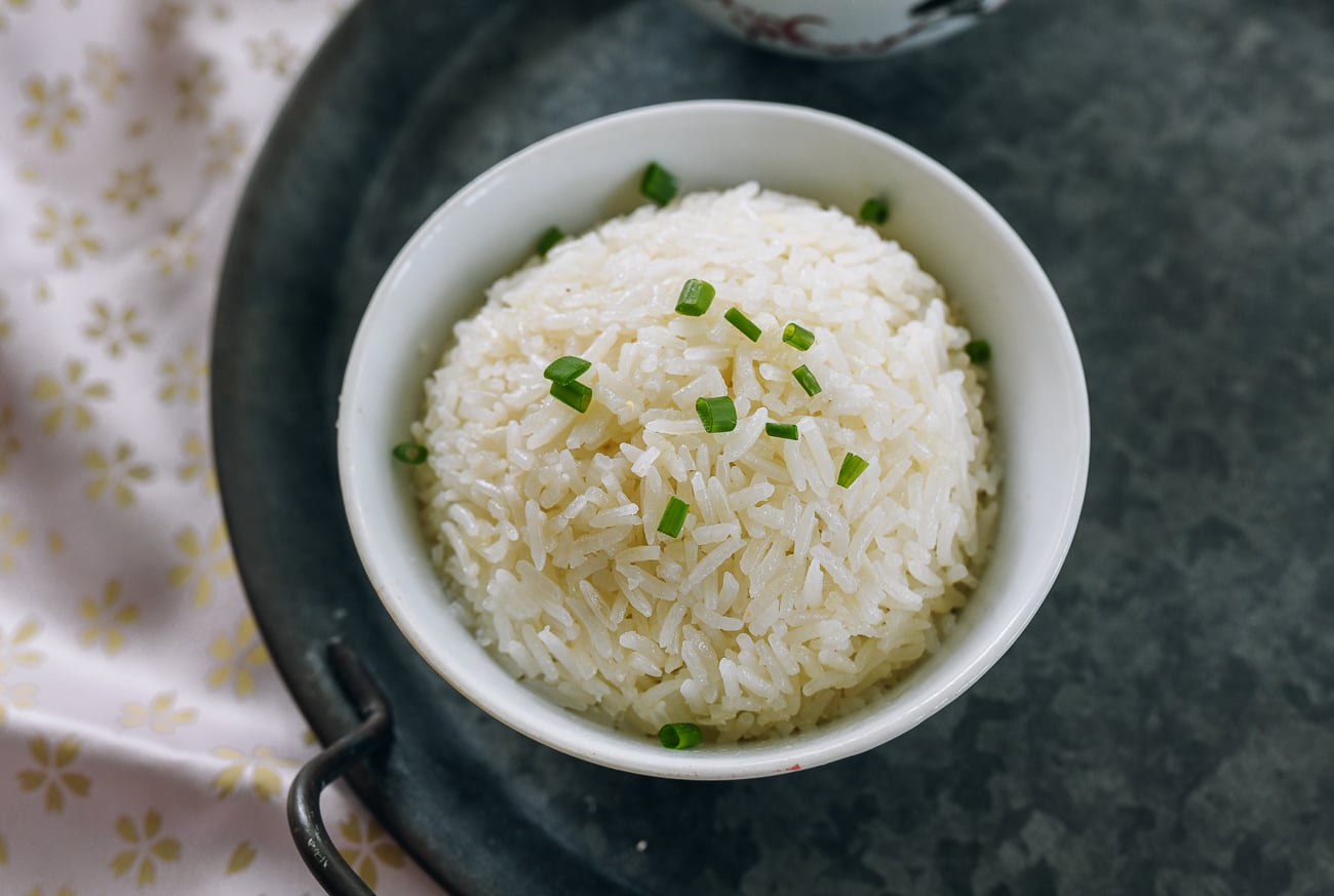 bowl of chicken flavored rice