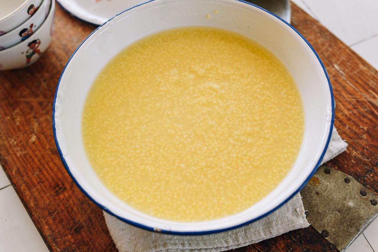 bowl of millet porridge