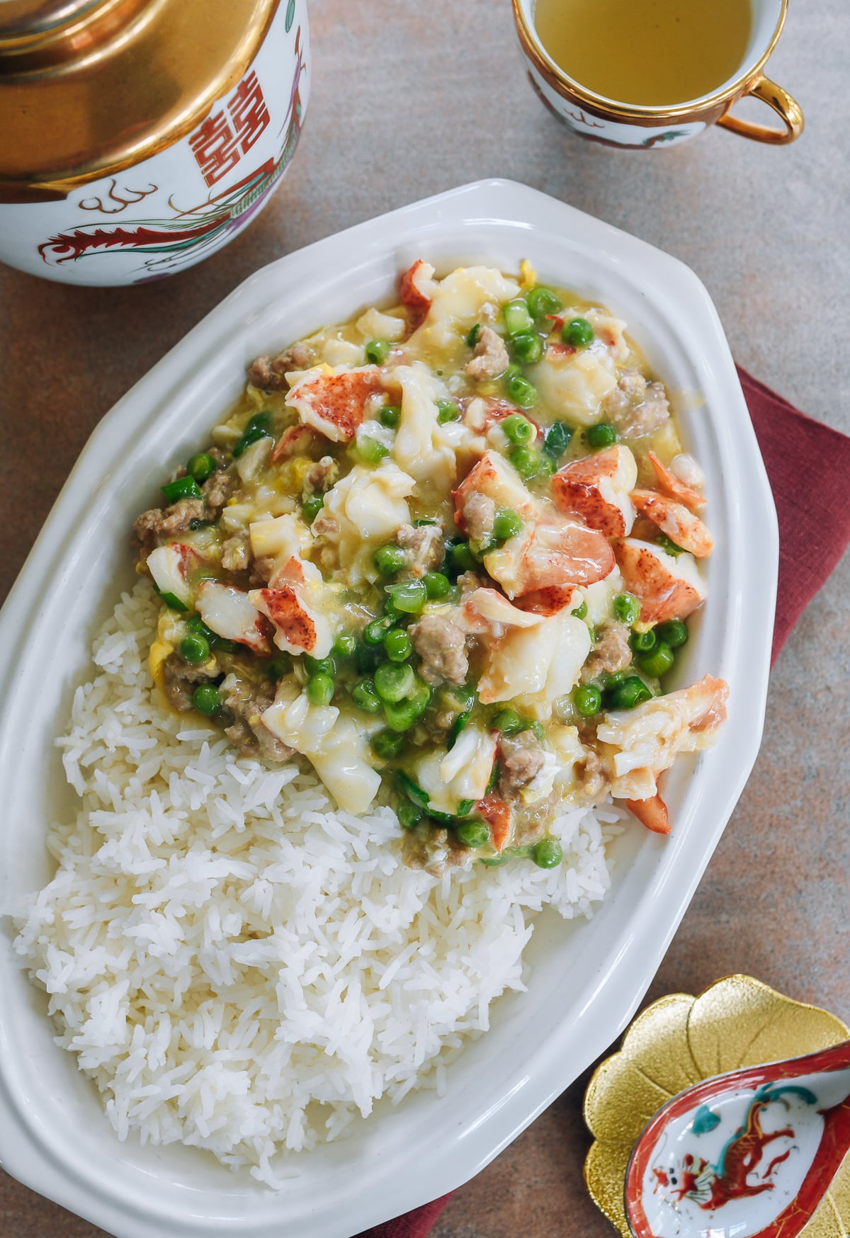 lobster with lobster sauce