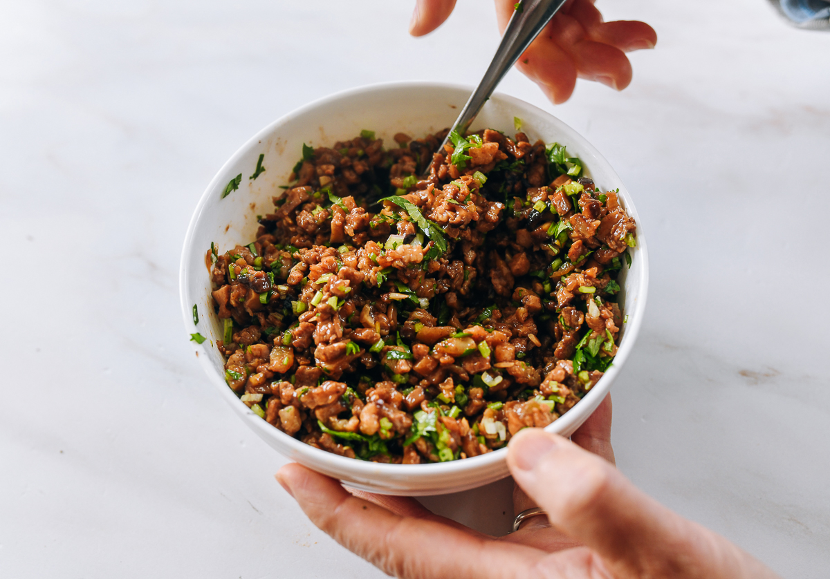 cooled ham sui gok filling