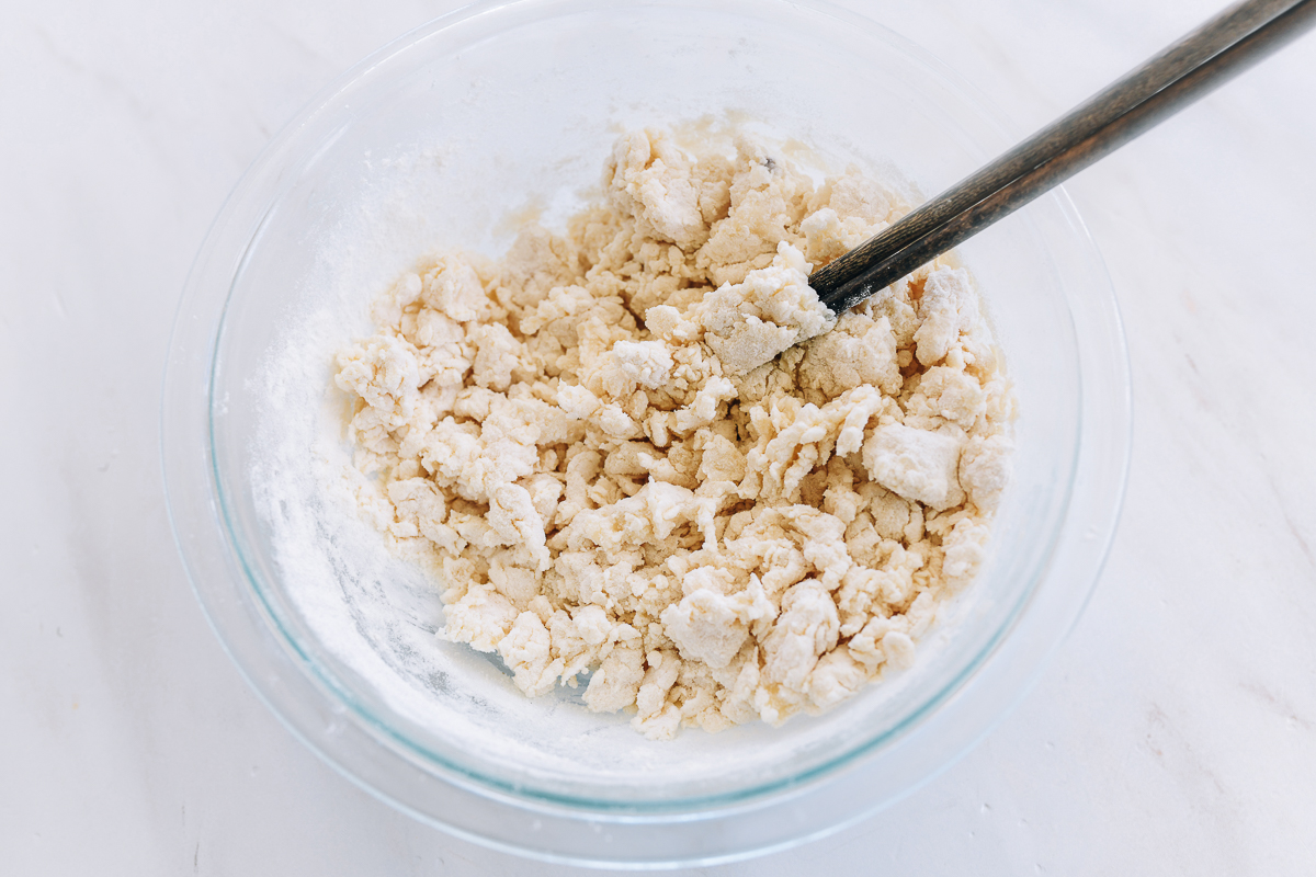 scraggly hot water dough