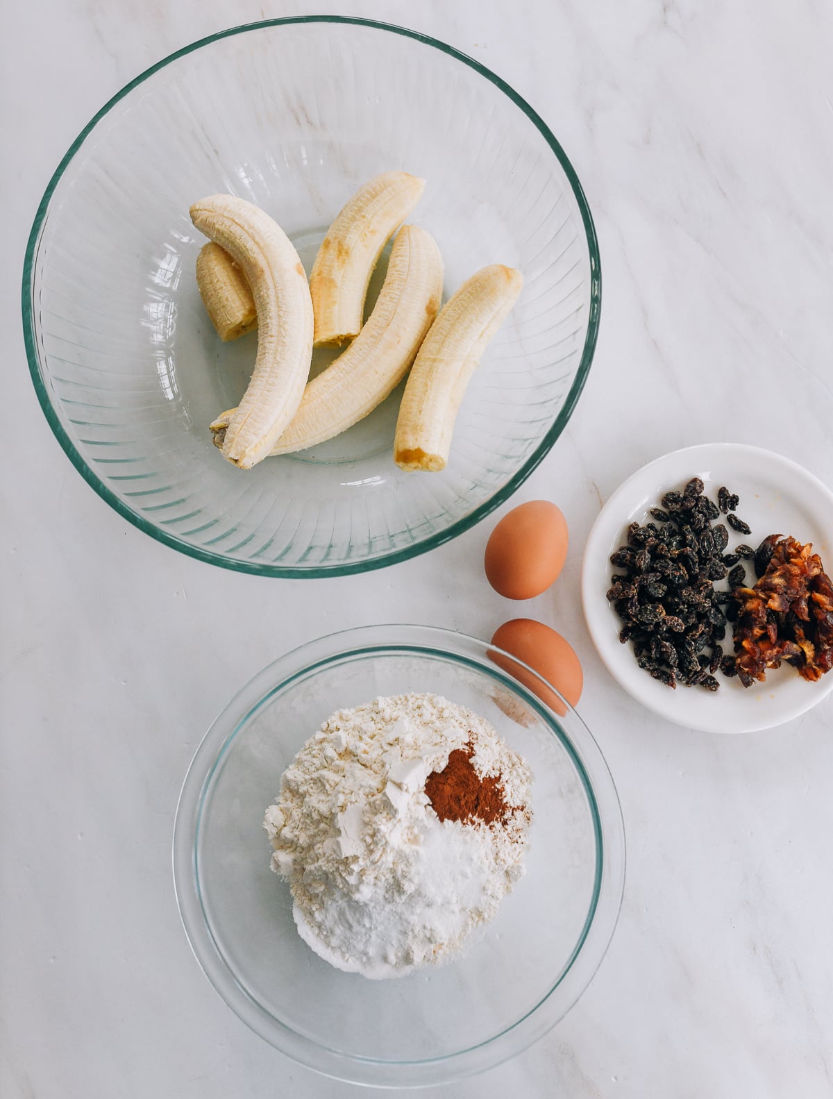 no sugar banana bread ingredients