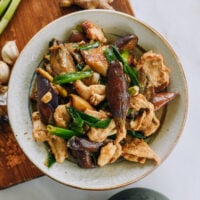 Chicken with Eggplant Stir-fry