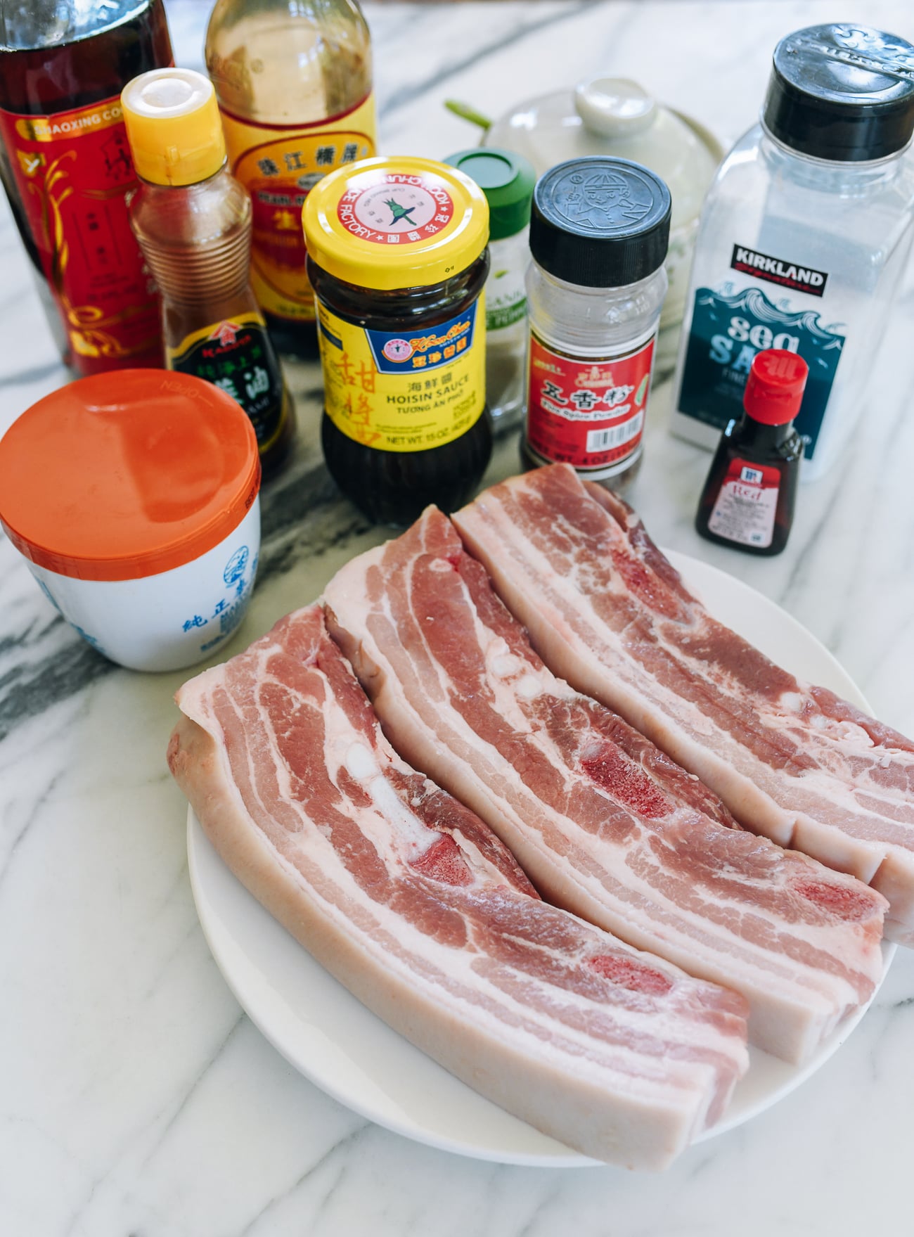 Char Siu pork belly ingredients