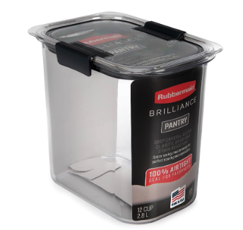 12-cup rubbermaid food storage container