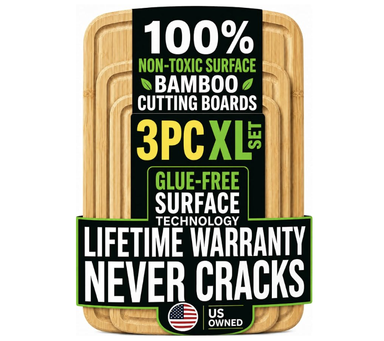 bamboo cutting board set